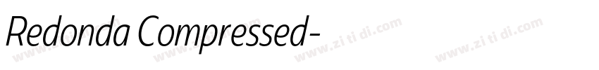 Redonda Compressed字体转换